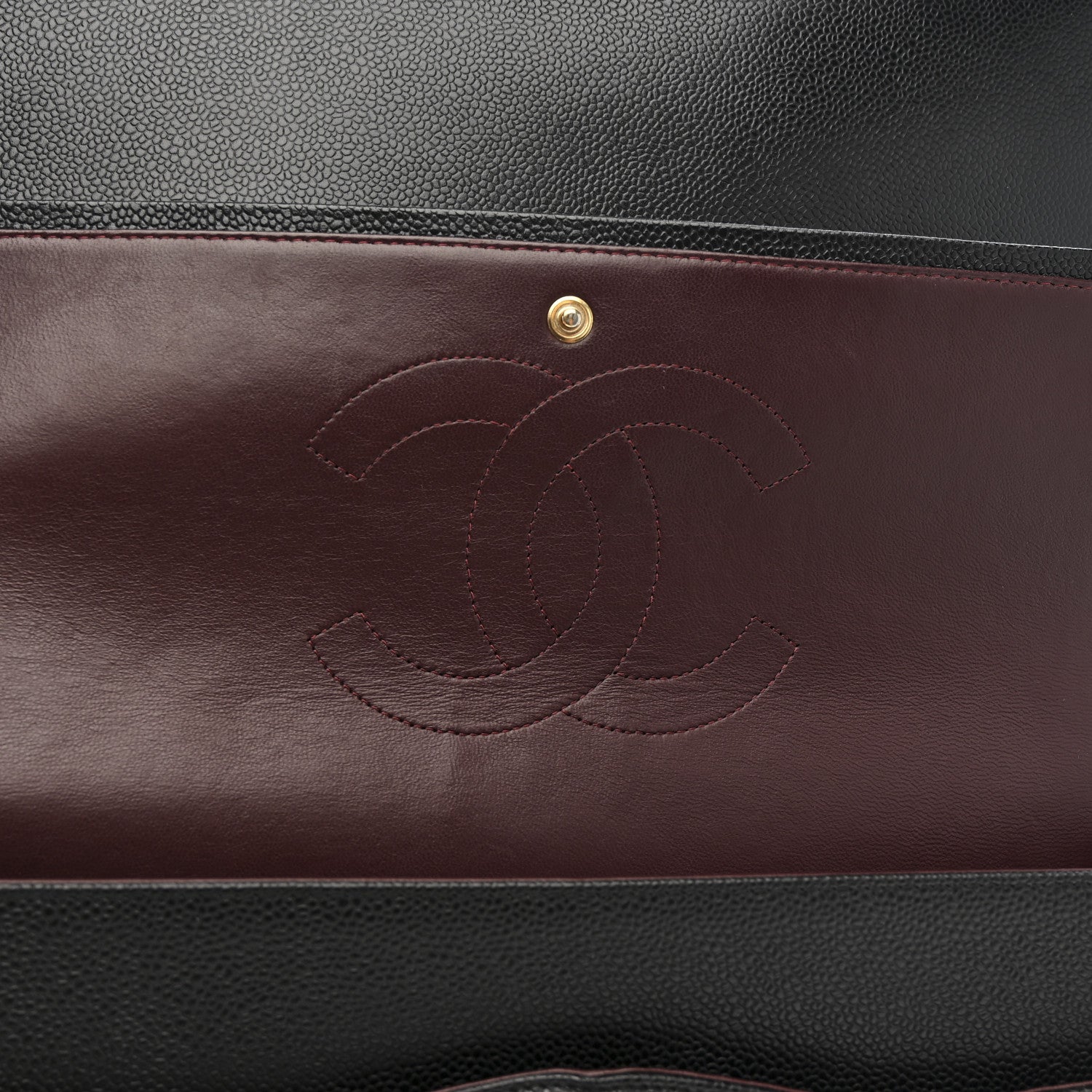 Chanel Caviar Quilted Maxi Double Flap Black 13 of 14