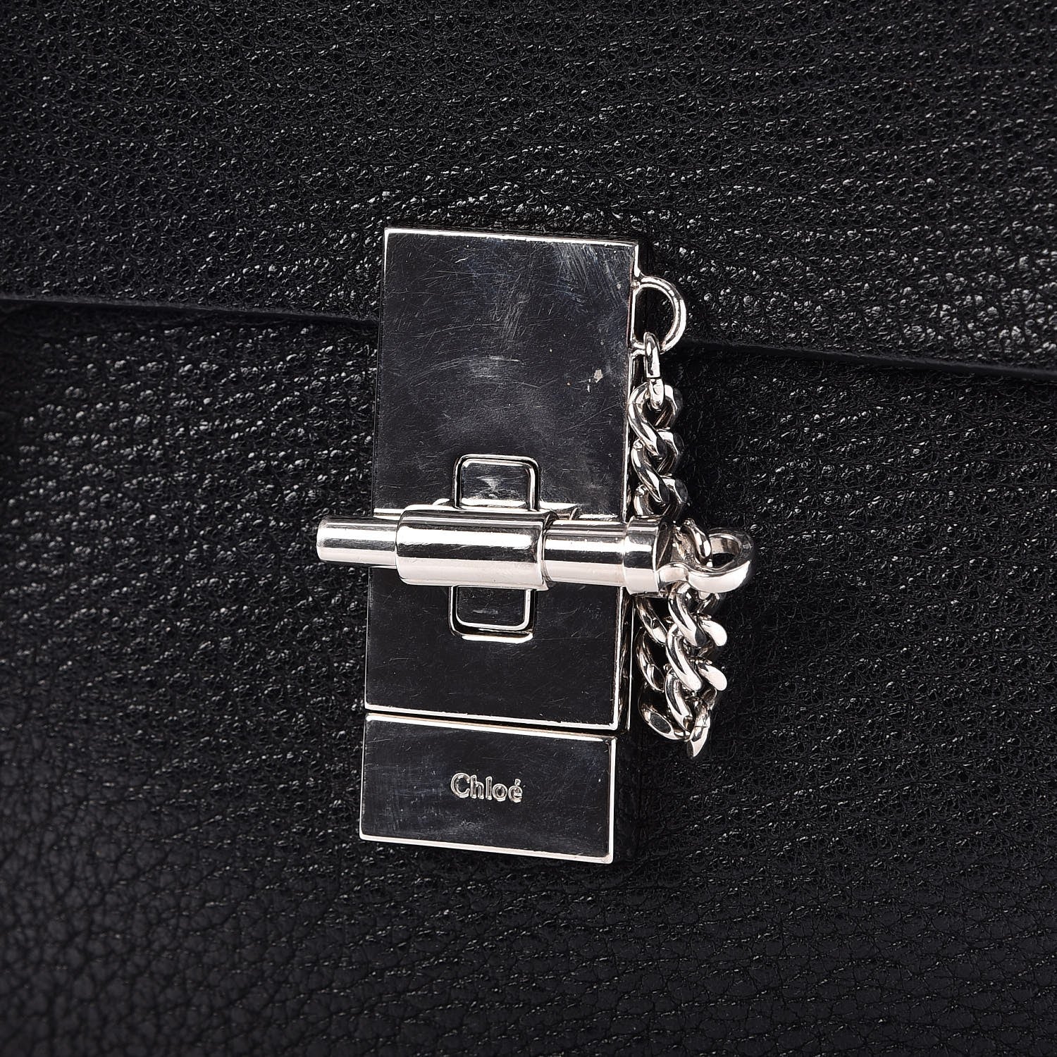 Chloe Grained Lambskin Mini Drew Shoulder Bag Black 6 of 8