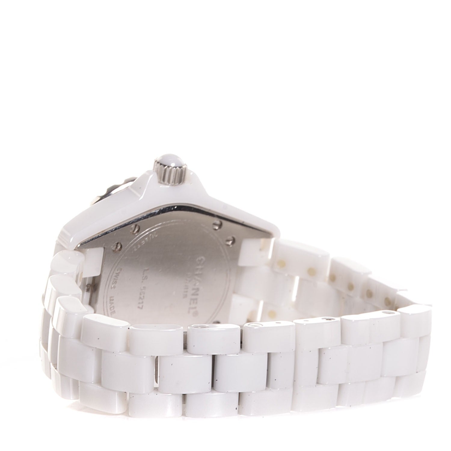 Chanel Stainless Steel Ceramic 33mm J12 Quartz Watch White 3 of 6