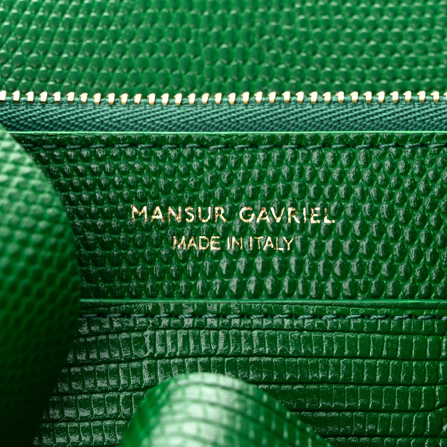 Calfskin Lizard Embossed Mini Soft Lady Bag Leaf