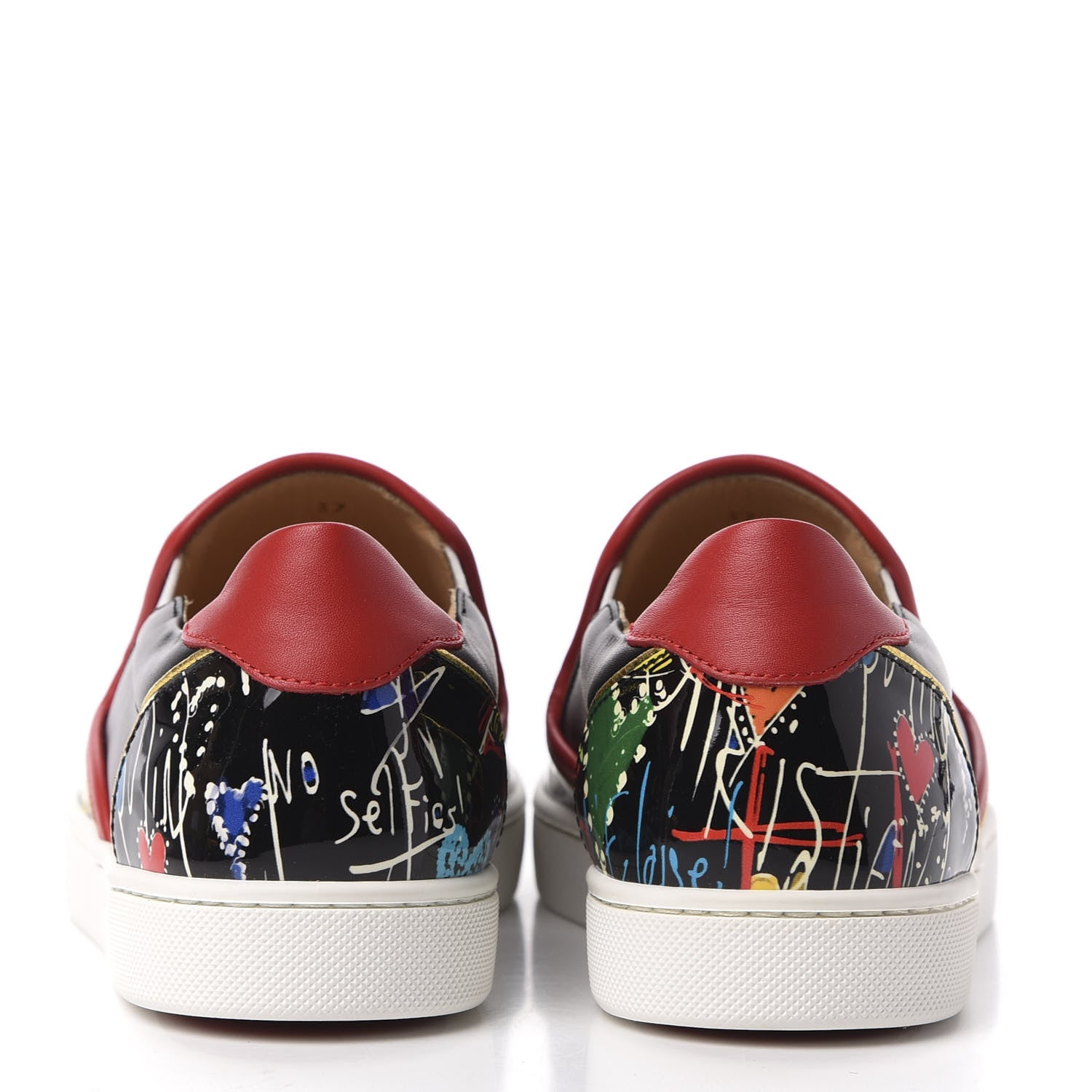 Christian Louboutin Patent Loubitag Masteralta Flat Sneaker 37 Black 6 of 11