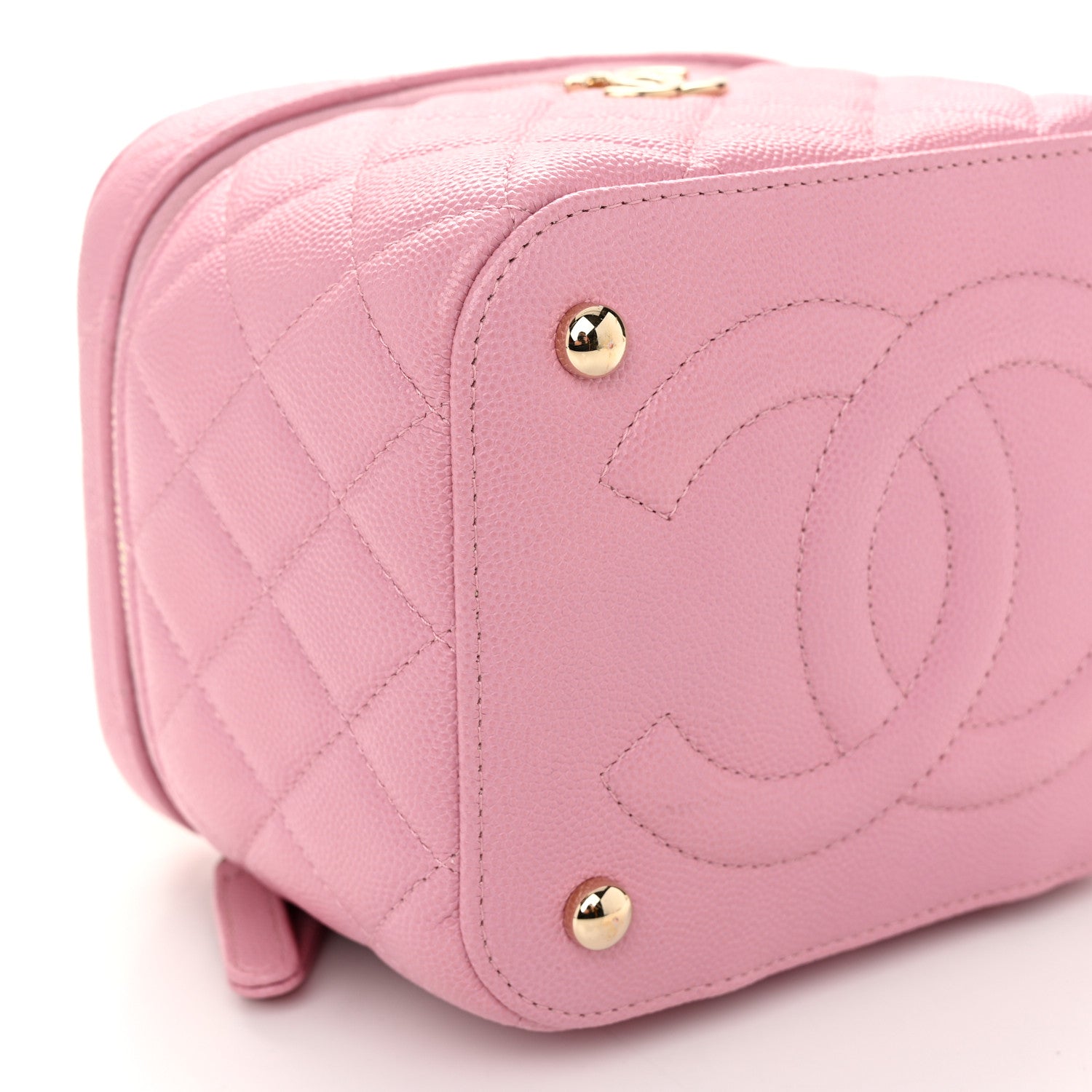 Chanel Caviar Quilted Small CC Vanity Case Pink 9 of 11