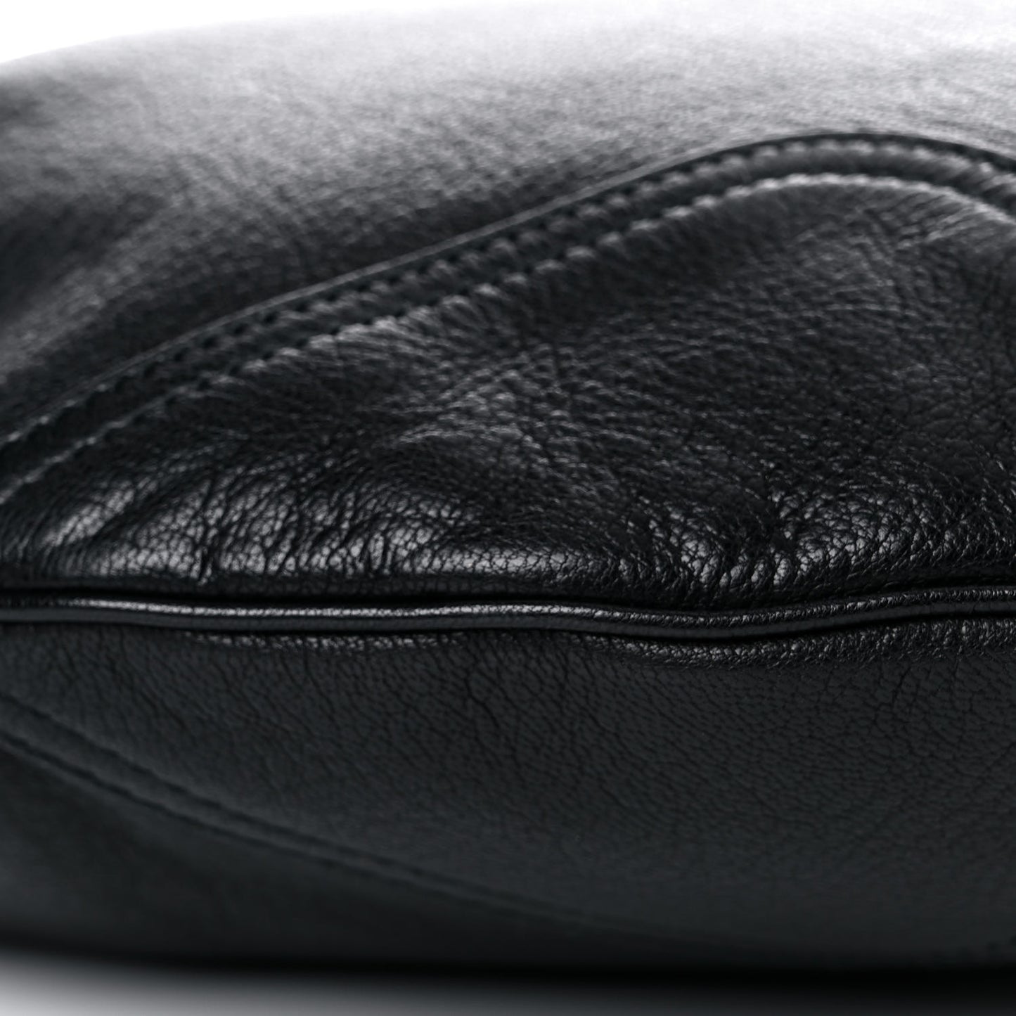 Calfskin Large Princy Hobo Black