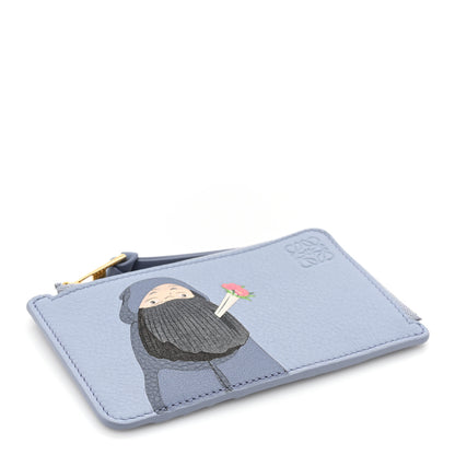 Loewe X HOWL'S MOVING CASTLE Classic Calfskin Markl Coin Cardholder Blueberry 5 of 11
