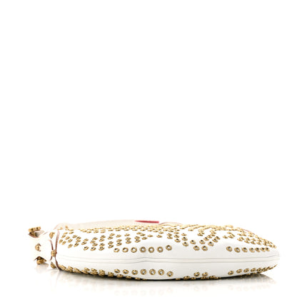 Gucci Calfskin Studded Small Pelham Shoulder Bag White 4 of 10