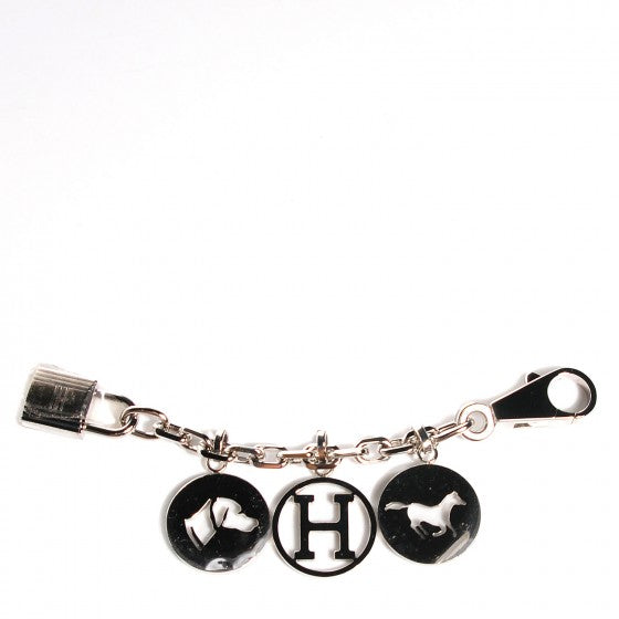 Palladium Breloque Bag Charm Silver