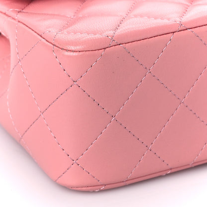 Chanel Lambskin Quilted Mini Rectangular Flap Pink 8 of 10