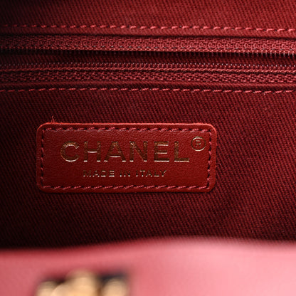 Chanel Caviar Quilted Small Business Affinity Shopping Bag Dark Red 6 of 10
