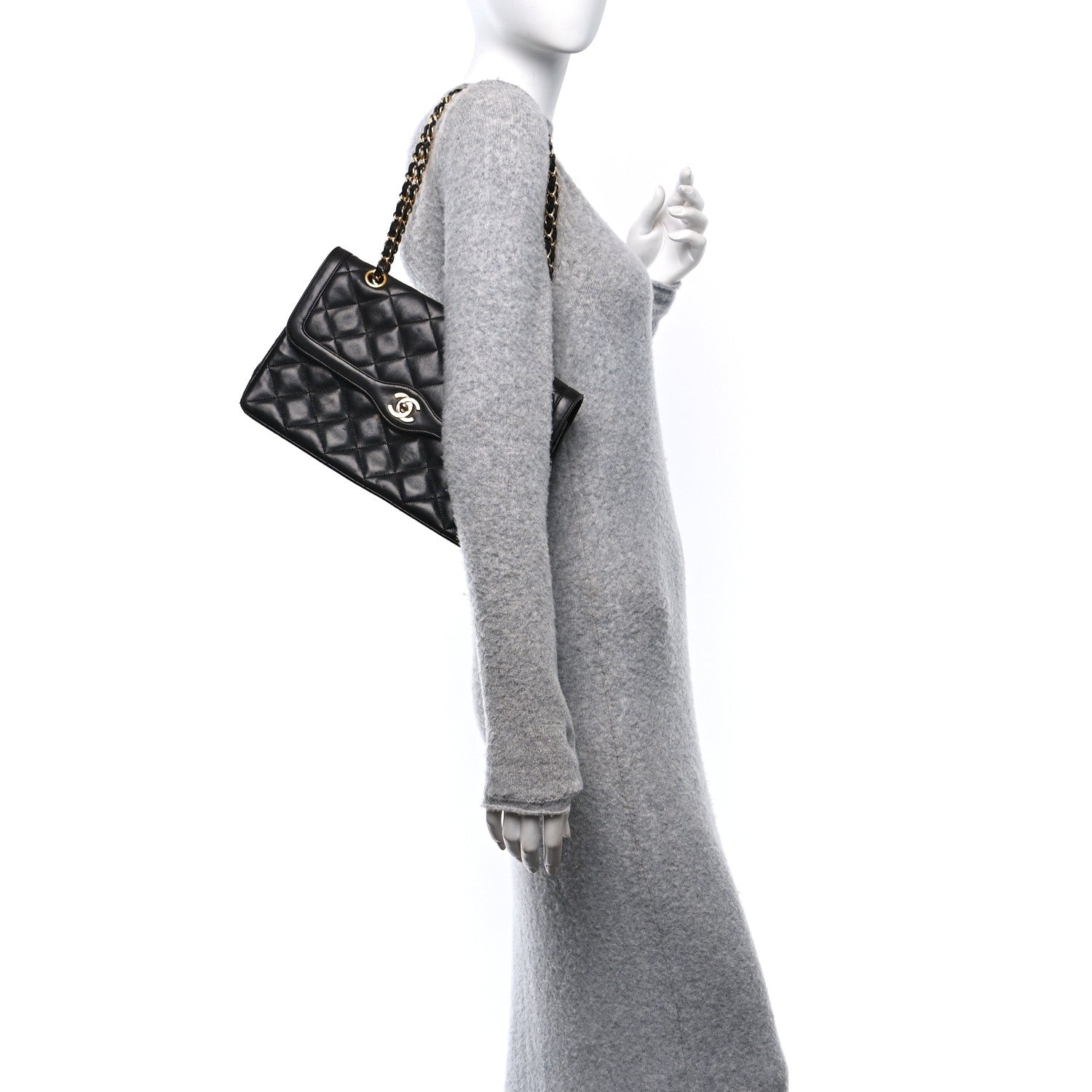 Chanel Lambskin Medium Double Flap Black 2 of 10