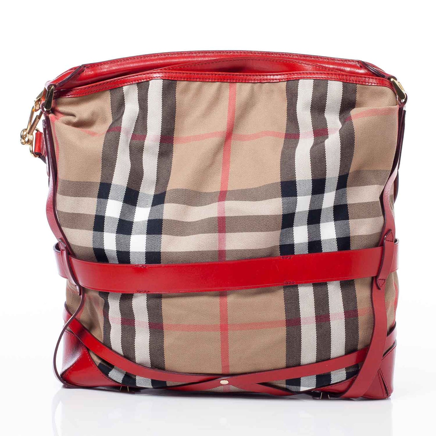 House Check Bridle Calfskin Medium Gosford Hobo