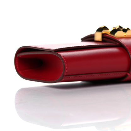Hermes Tadelakt Medor 23 Clutch Rouge Vif 8 of 13