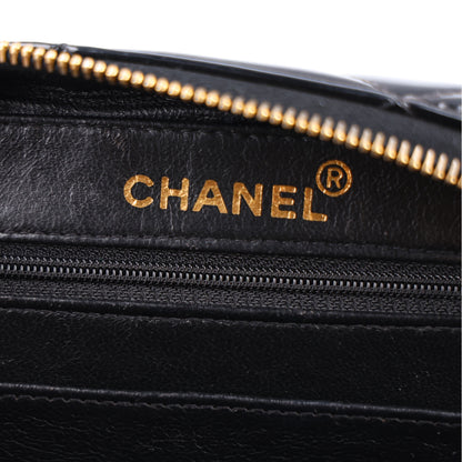 Chanel Patent Quilted Top Handle Vanity Case Black 6 of 11