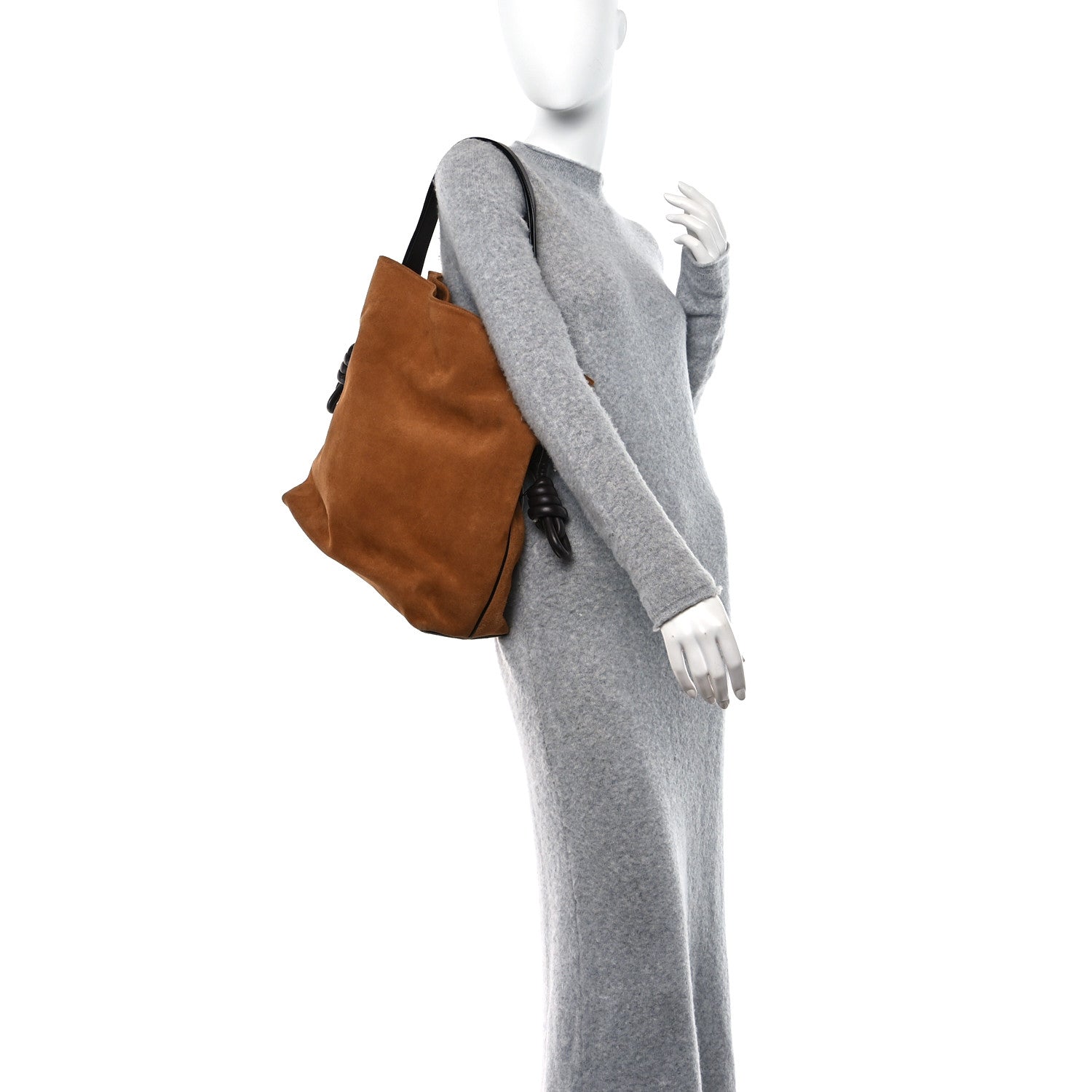 Loewe Suede Flamenco Knot Bag Tan 2 of 11