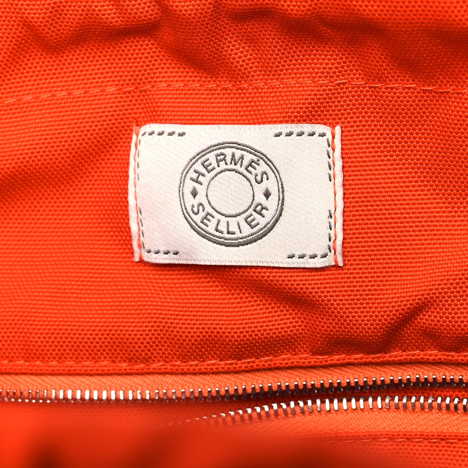 Hermes Toile Sac De Pansage Groom Bleu Navy Feu 7 of 9