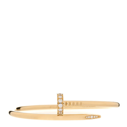 Cartier 18K Yellow Gold Diamond Juste Un Clou Bracelet 16 1 of 3