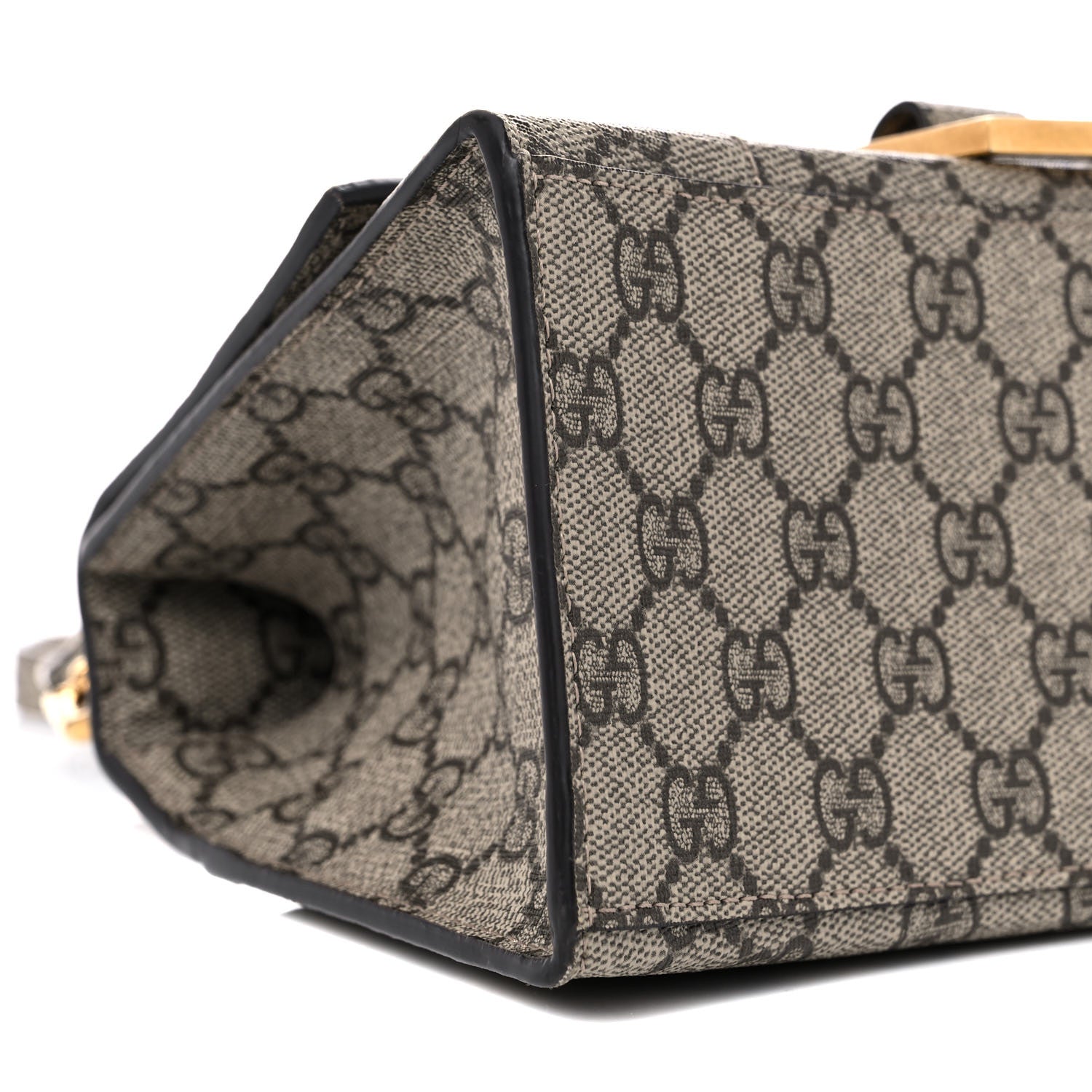 Balenciaga X GUCCI GG Supreme Monogram Small Hourglass Top Handle Bag Beige Ebony 7 of 10