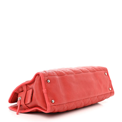 Chanel Caviar Quilted French Riviera Tote Red 4 of 13