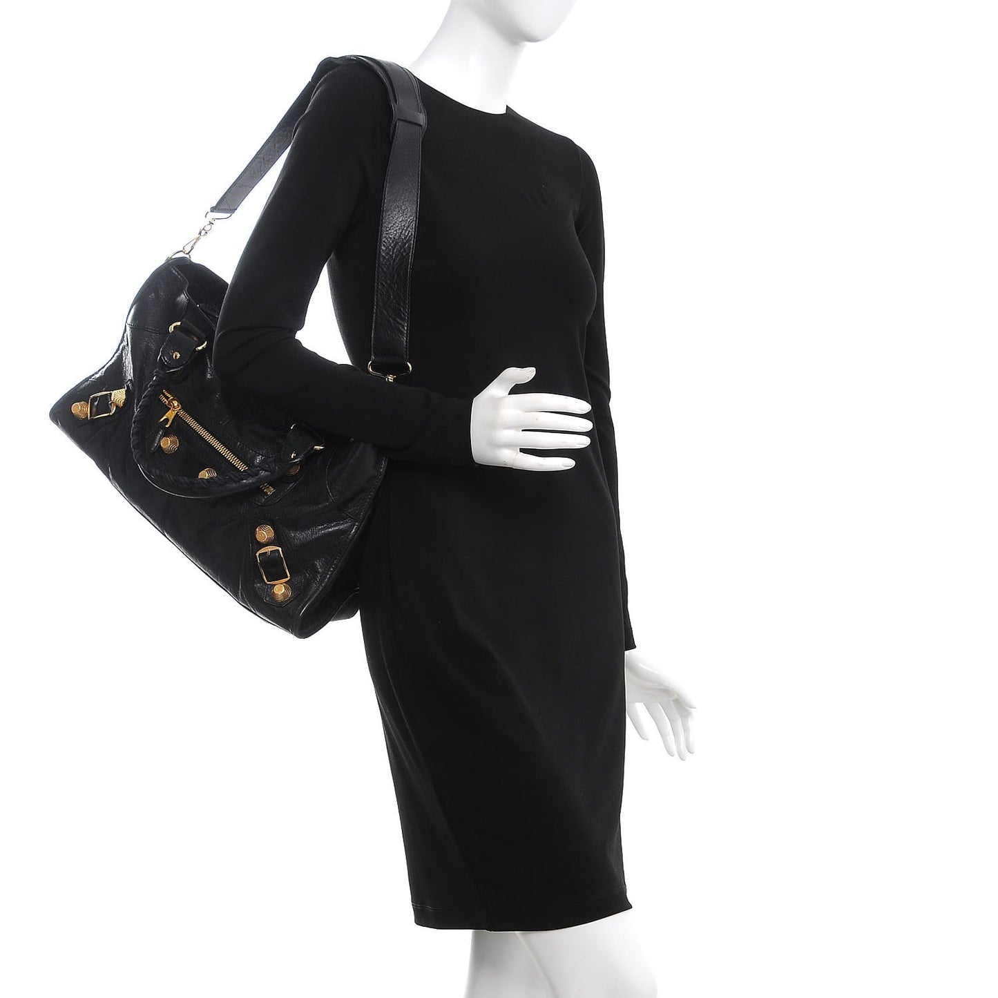 Agneau Giant 21 Gold Hardware Part Time Black