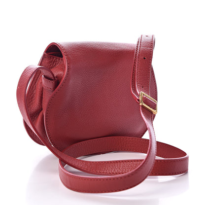 Chloe Calfskin Mini Marcie Round Crossbody Bag Red 3 of 12