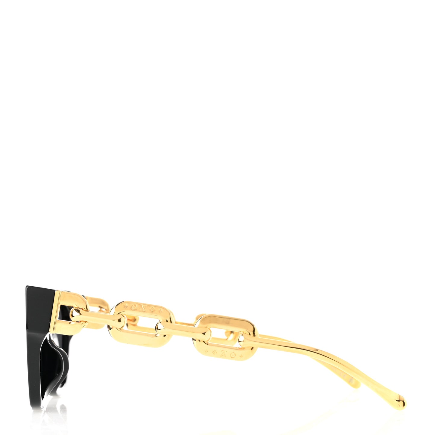 Acetate Metal LV Edge Sunglasses Z1631E Black