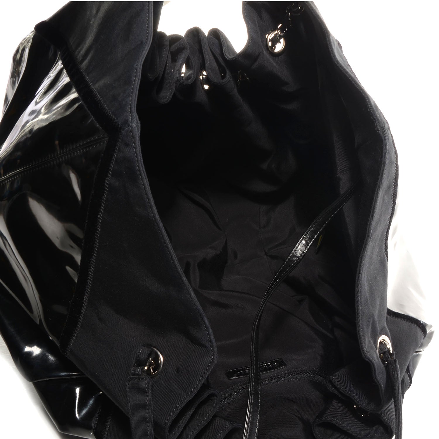 Chanel Vinyl Stretch Spirit Large Cabas Tote Black 5 of 7