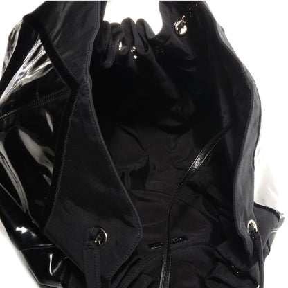 Chanel Vinyl Stretch Spirit Large Cabas Tote Black 5 of 7