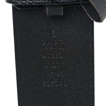 Gucci Textured Calfskin Double G 40mm Belt 115 46 Black 3 of 4