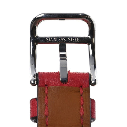 Hermes Swift 41mm Apple Watch Attelage Double Tour Band Rouge De Coeur 9 of 12