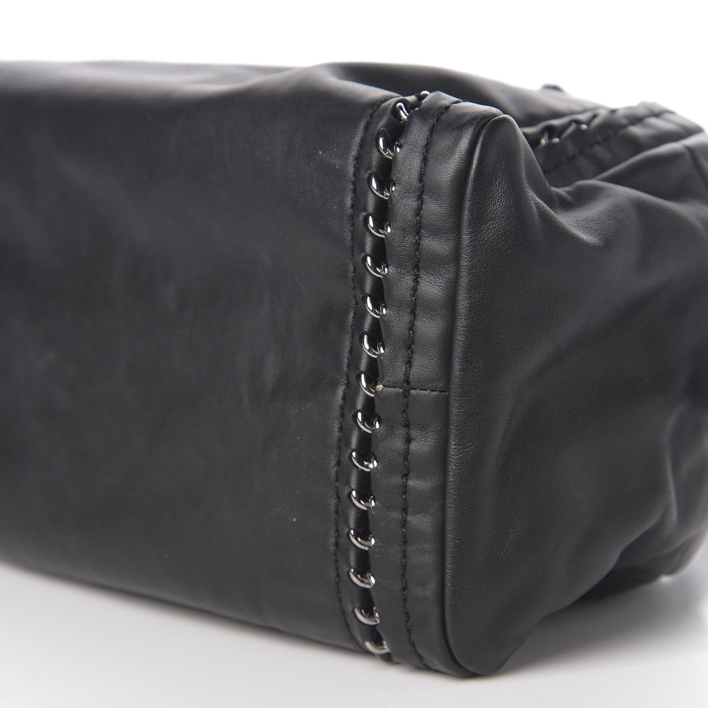 Smooth Calfskin Large Luxe Ligne Bowler Black