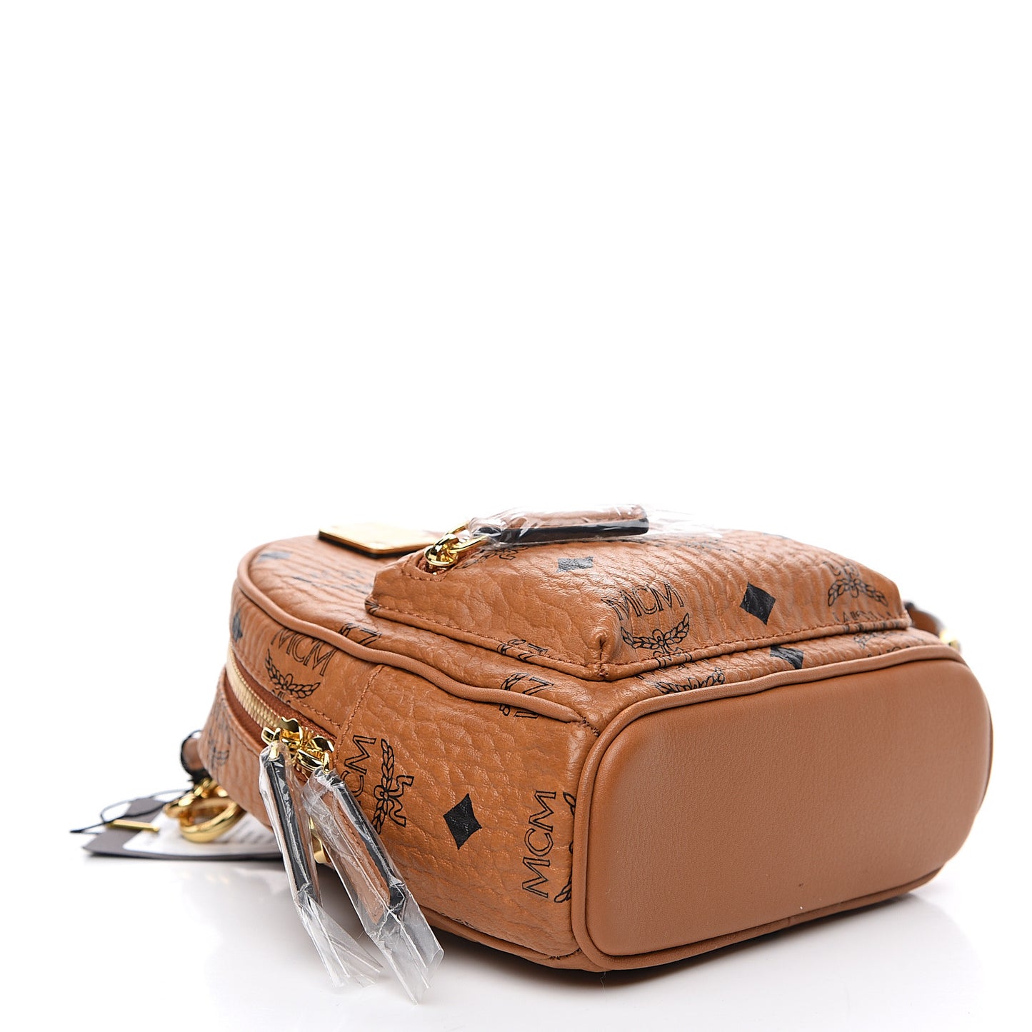 Visetos Mini Backpack Crossbody Bag Cognac