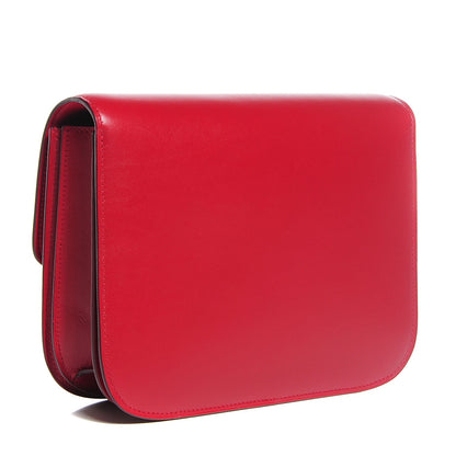 Celine Smooth Calfskin Medium Classic Box Flap Bag Red 3 of 8