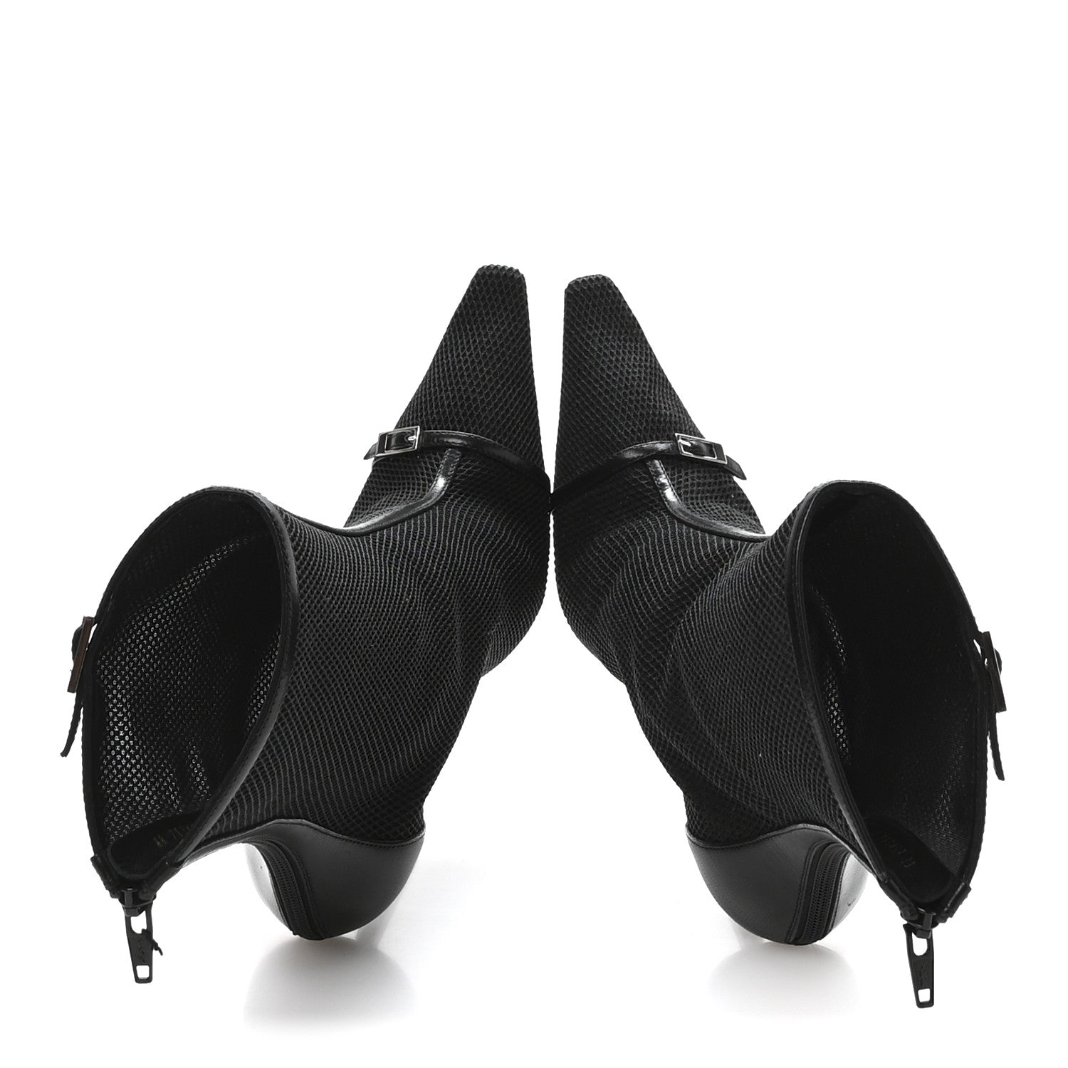 Saint Laurent Elba Applique Tulle Aston 115 Boots 39 Black 2 of 8