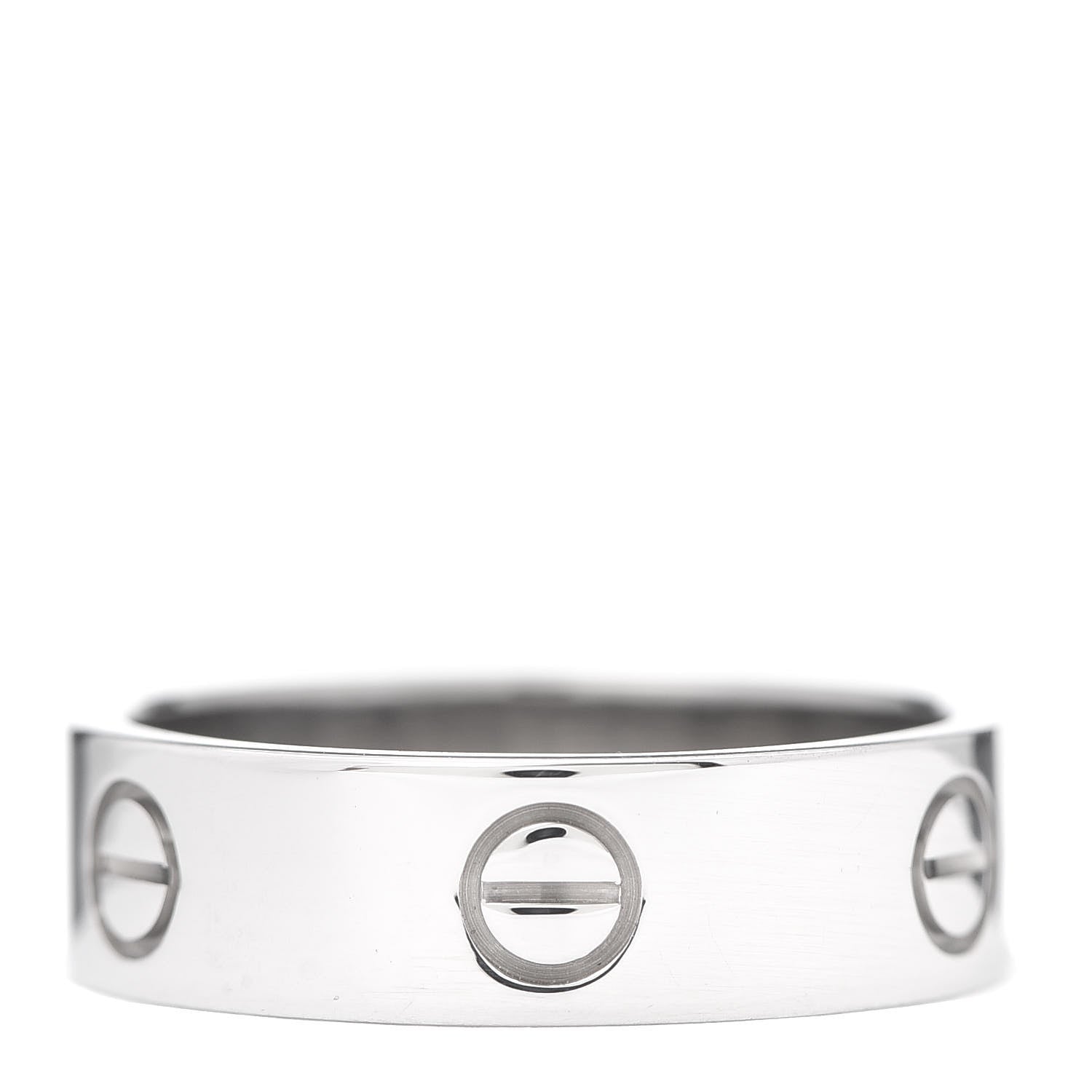 Cartier 18K White Gold 5.5mm LOVE Ring 59 8.75 1 of 4