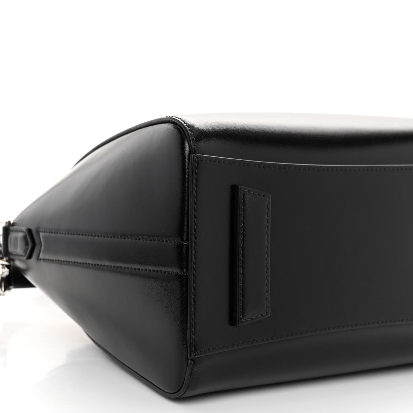 Shiny Lord Calfskin Small Antigona Black
