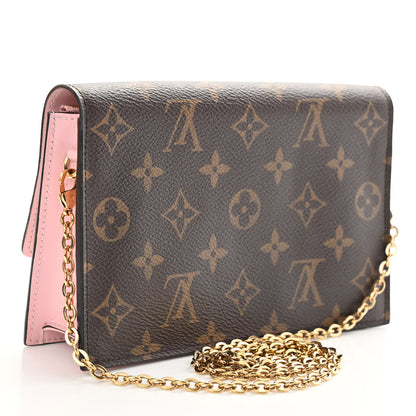 Louis Vuitton Monogram Flore Chain Wallet Rose Ballerine 3 of 10