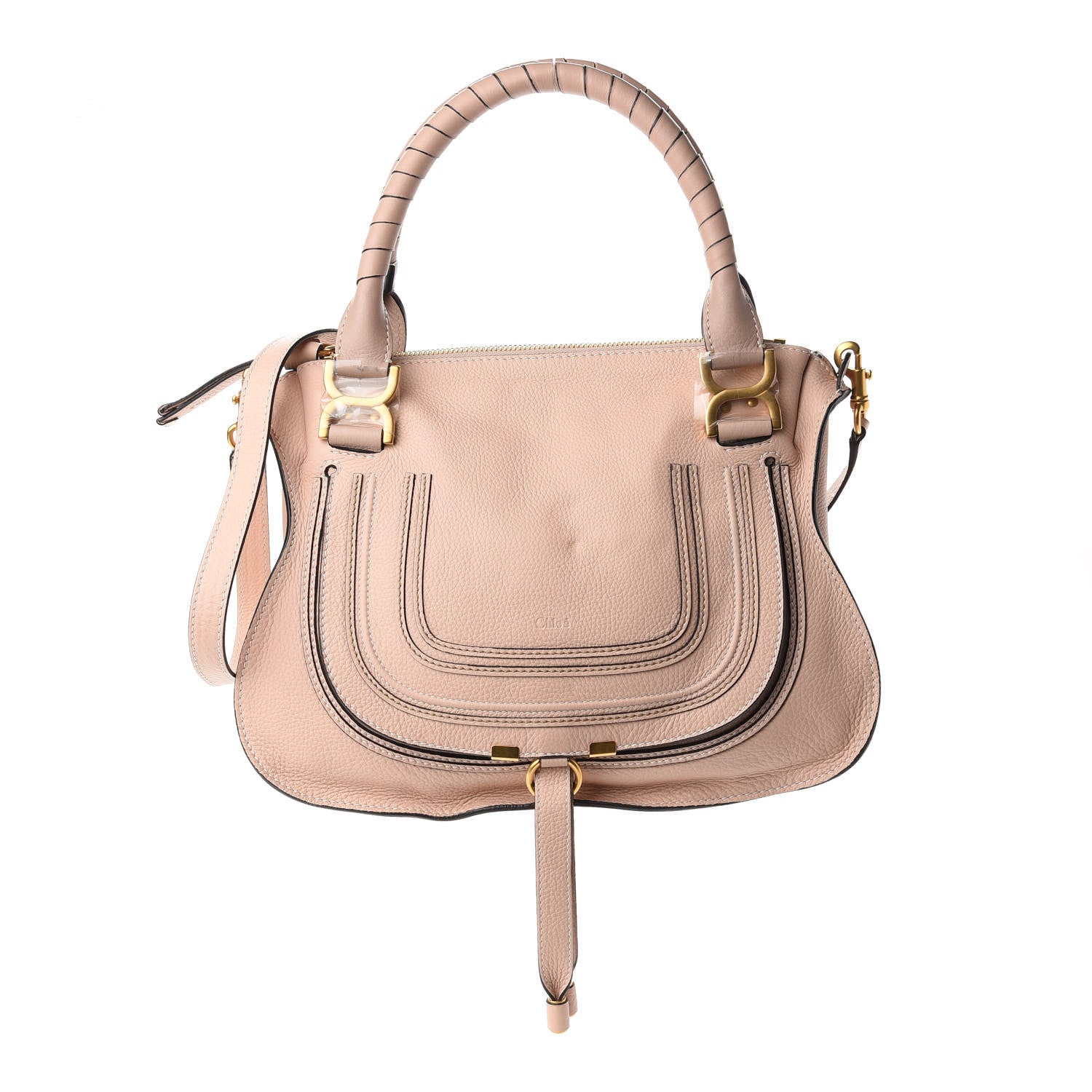 Chloe Calfskin Medium Marcie Satchel Powder Beige 1 of 11