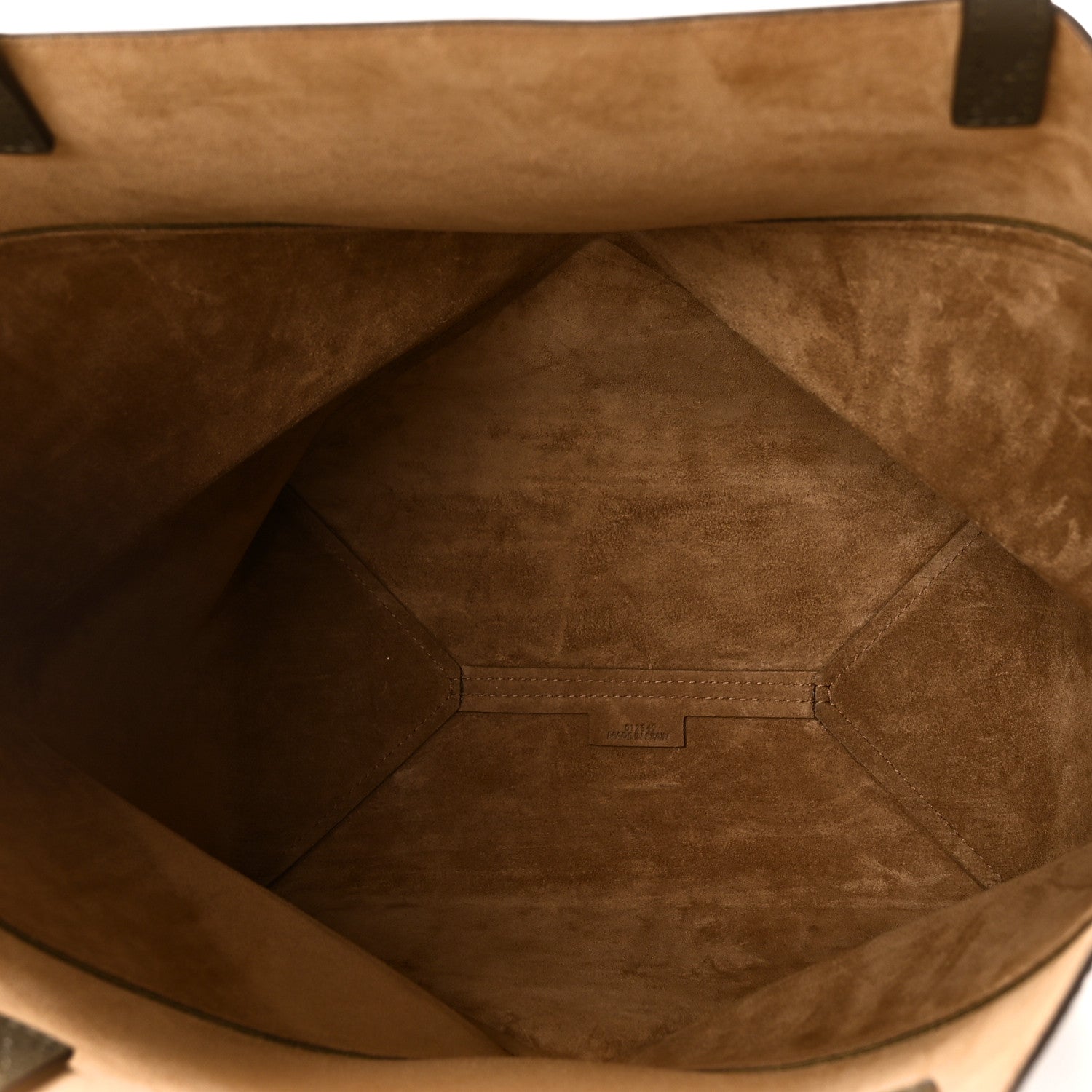Loewe Shiny Calfskin Medium Puzzle Fold Tote Dark Khaki Green 5 of 9