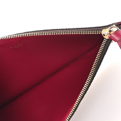 Louis Vuitton Monogram Felicie Chain Wallet Zippered Insert Fuchsia 5 of 6