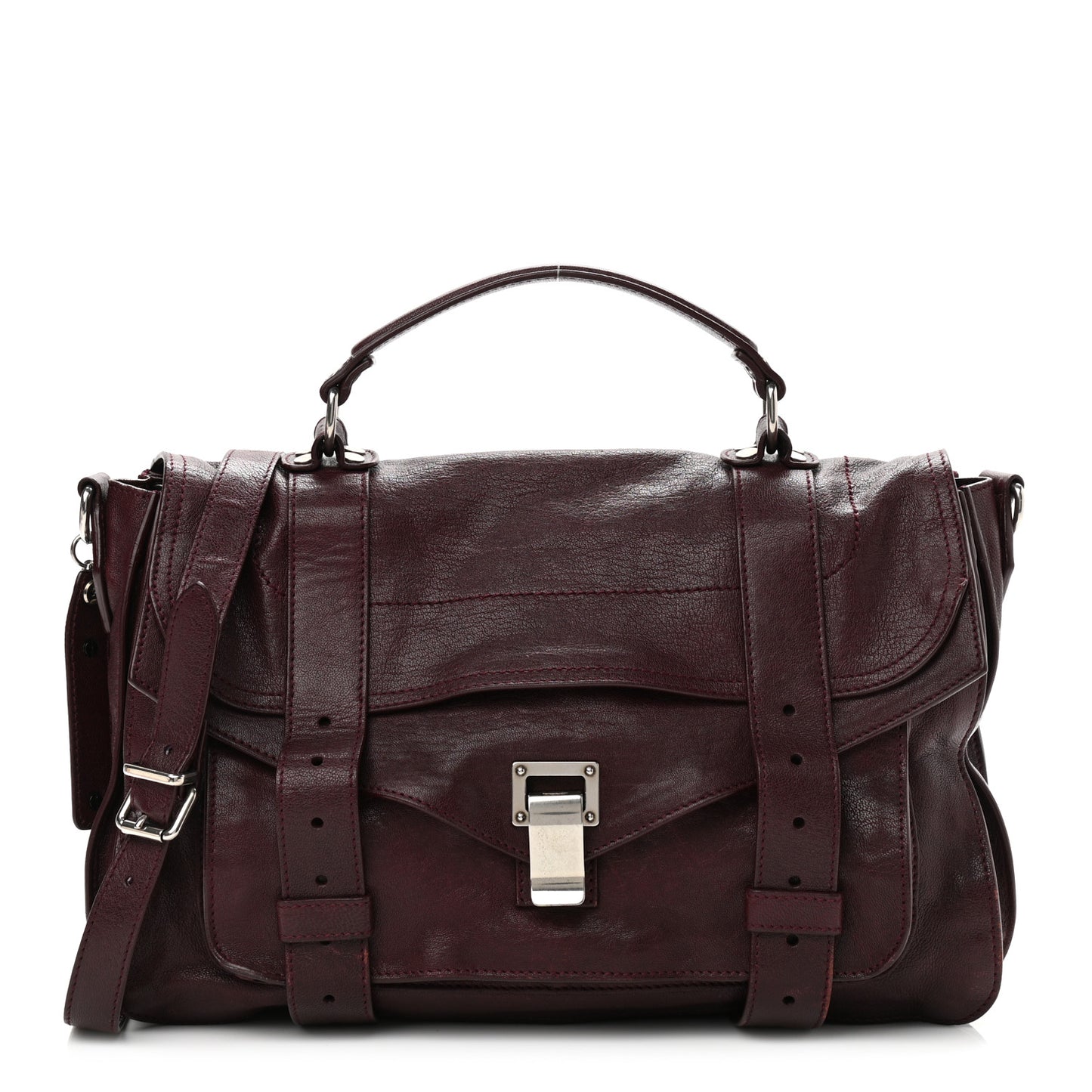 Lambskin Medium PS1 Satchel Burgundy