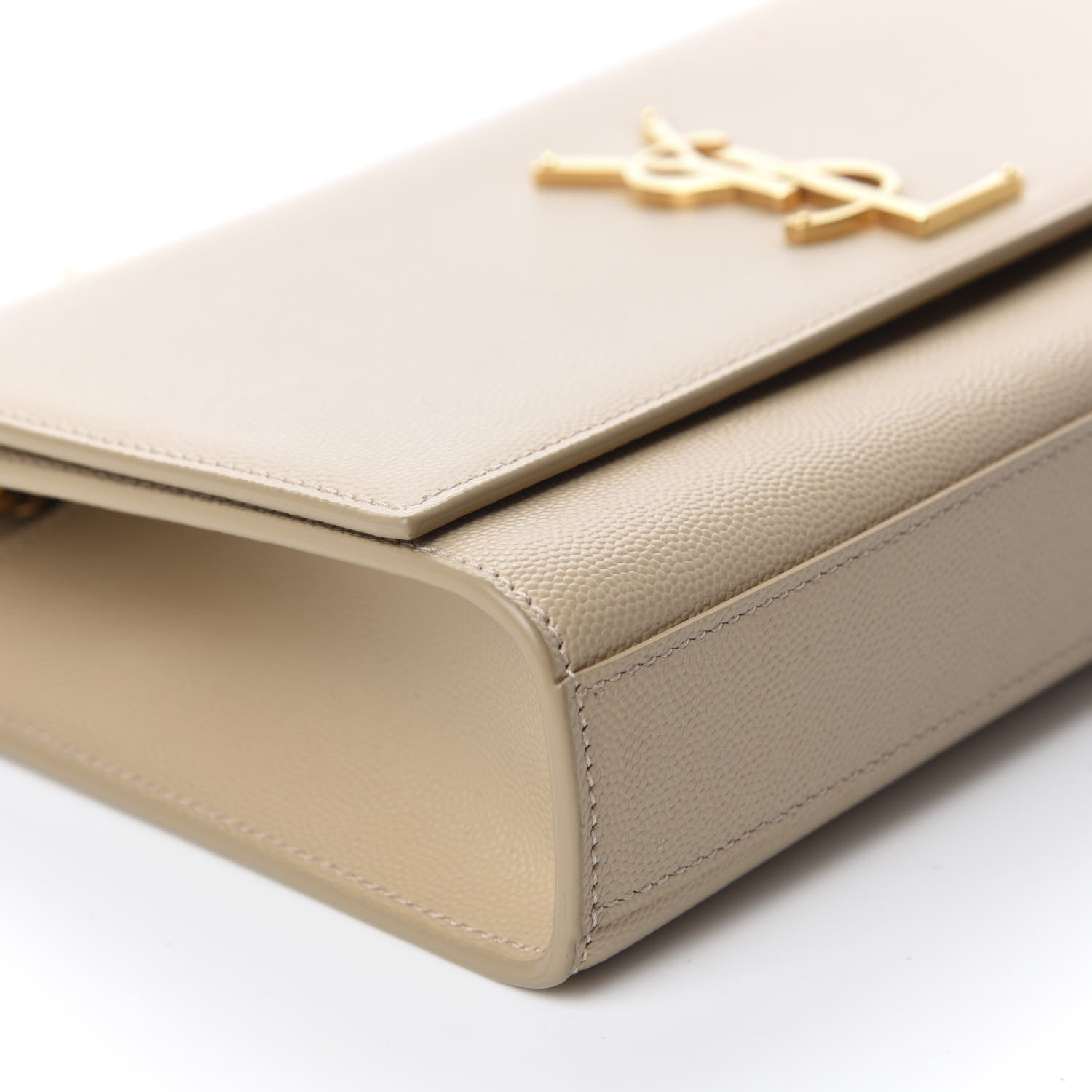 Saint Laurent Grain De Poudre Medium Monogram Kate Satchel Nude Powder 6 of 11