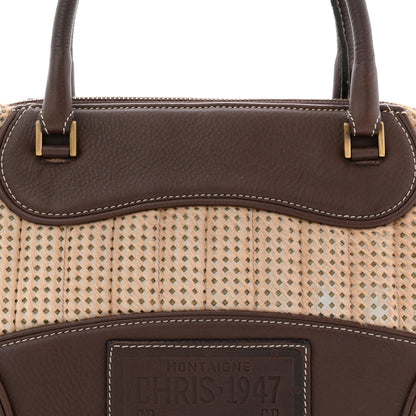 Christian Dior Pony Hair Calfskin Cadillac Tote Brown 8 of 13