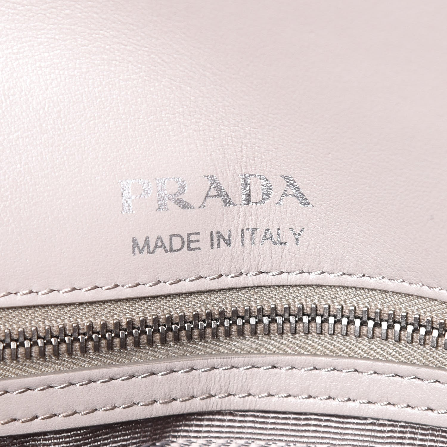 Prada Soft Calfskin Impunture Diagramme Medium Chain Flap Shoulder Bag Pomice 8 of 8