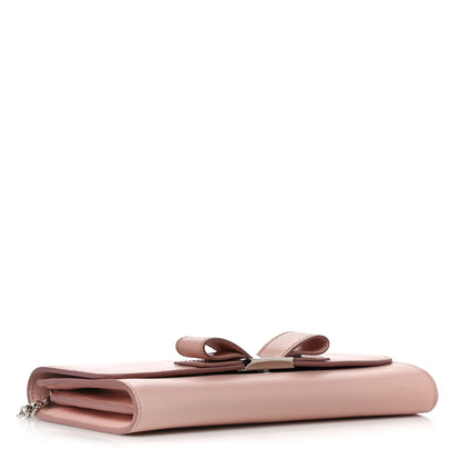 Salvatore Ferragamo Calfskin Vara Bow Chain Flap Crossbody Pink 4 of 10