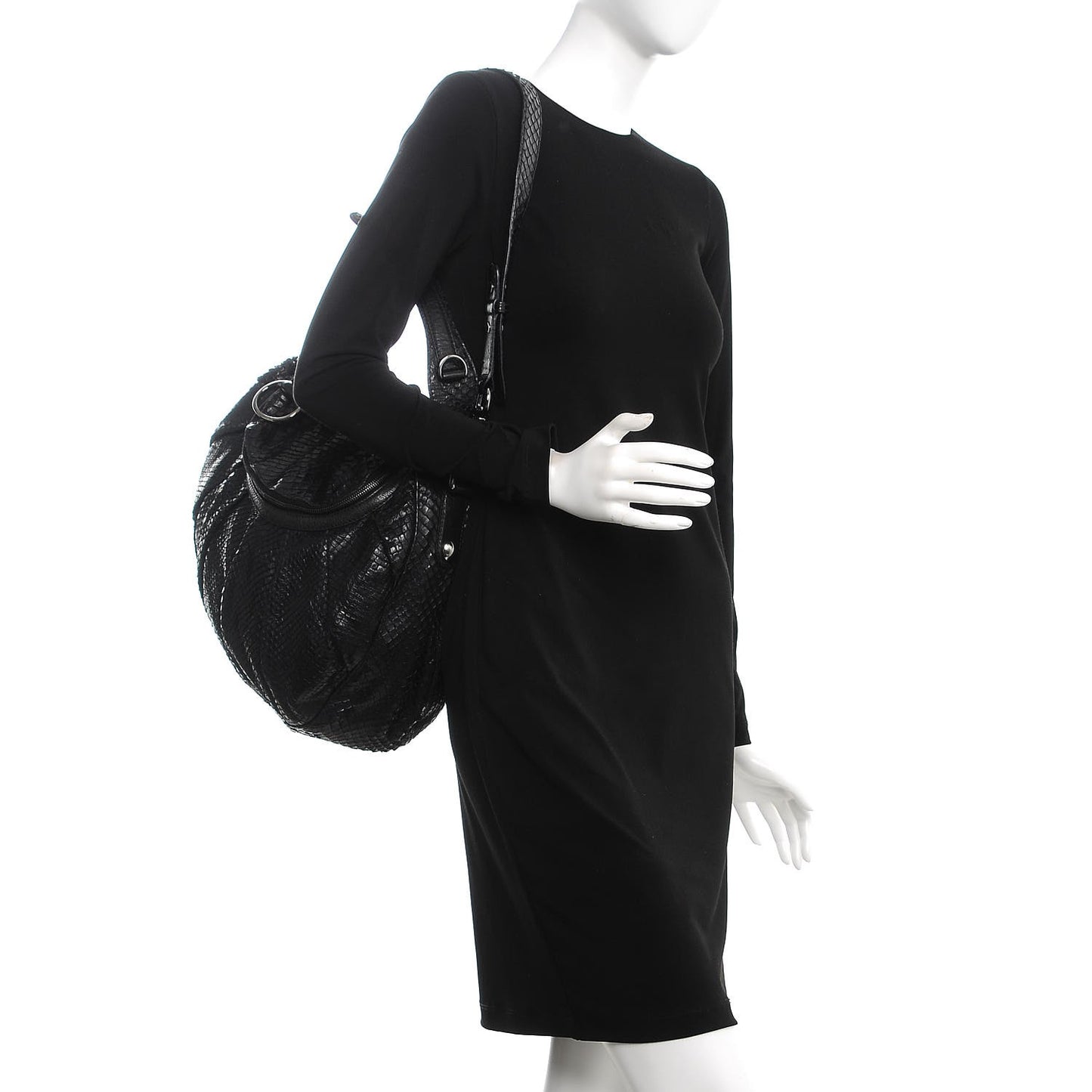 Python Icon Bit Shoulder Bag Black
