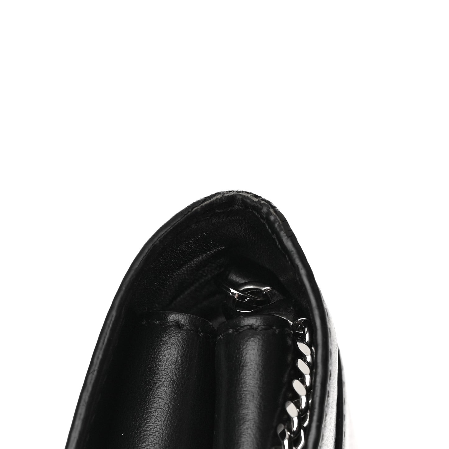 Vitello Virtus Chain Clutch Black