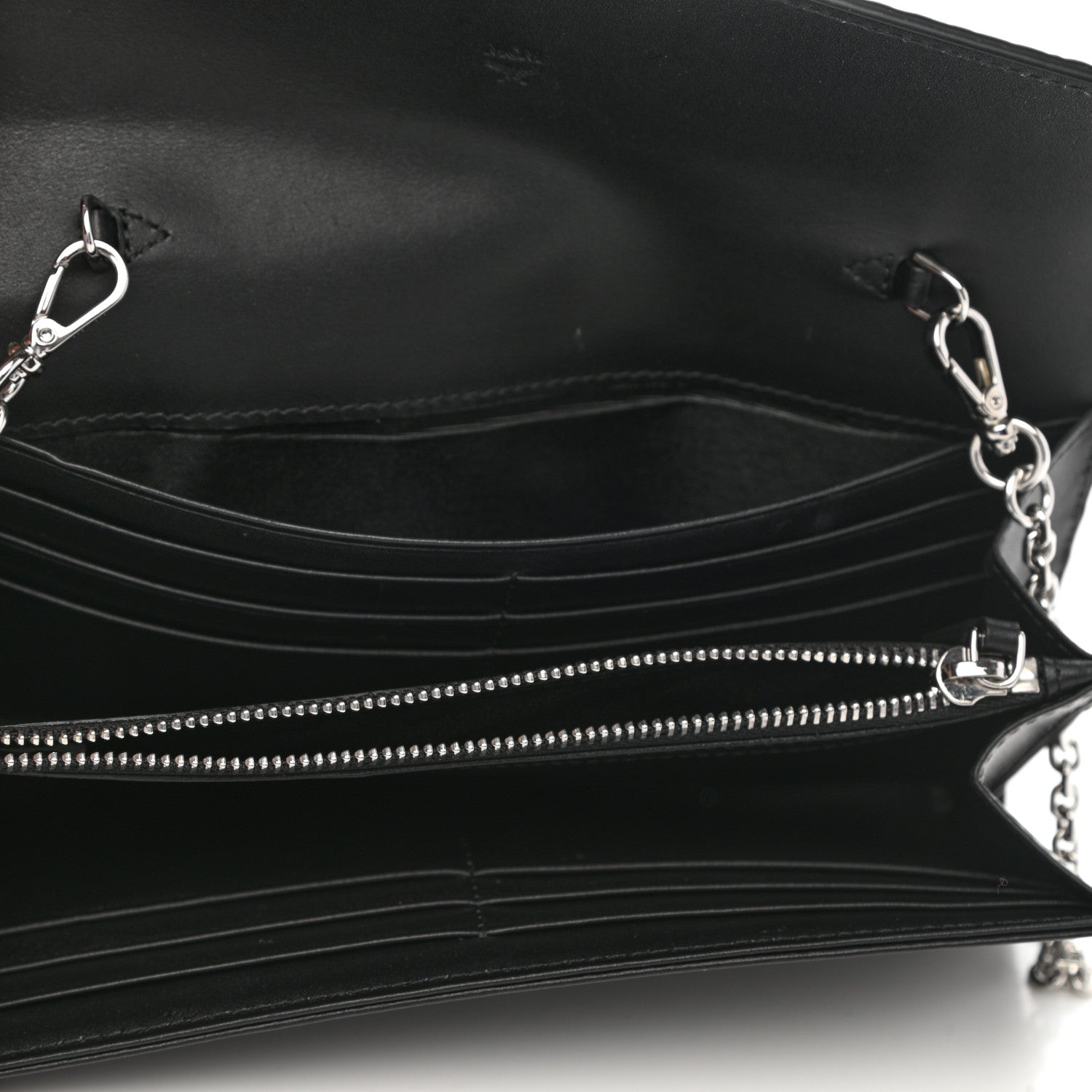 MCM Visetos Large Patricia Wallet On Chain Black 5 of 7