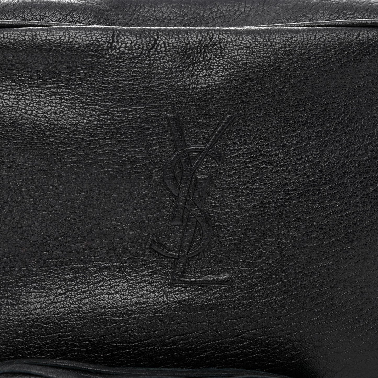 Lambskin Monogram Embossed Small Lou Camera Bag Black