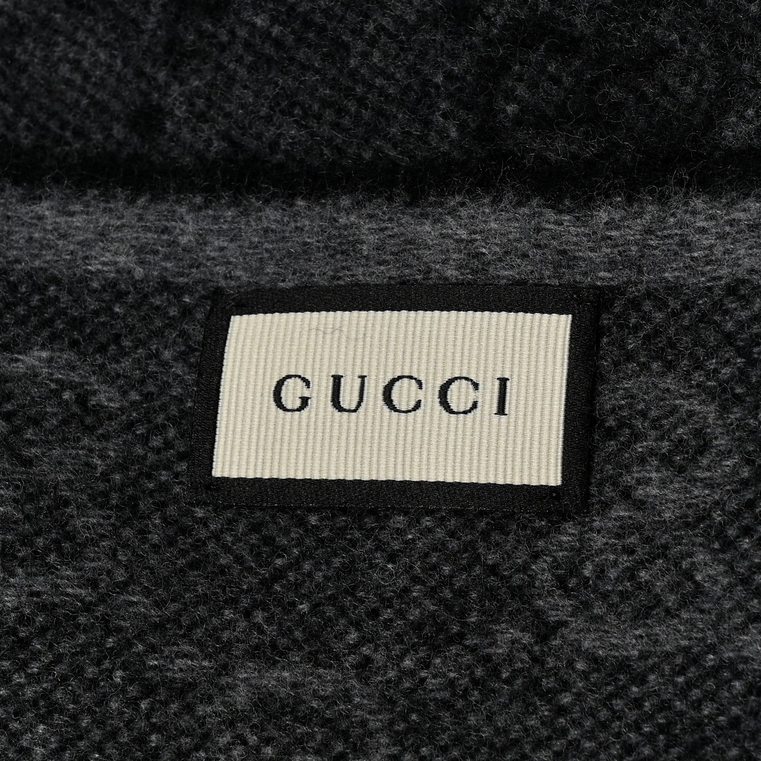 Gucci Wool Angora Monogram Web New Nikky Scarf Lead Dark Green 4 of 4