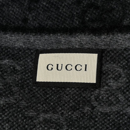 Gucci Wool Angora Monogram Web New Nikky Scarf Lead Dark Green 4 of 4