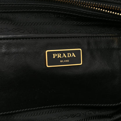 Prada Soft Calf Shoulder Bag Black 6 of 10
